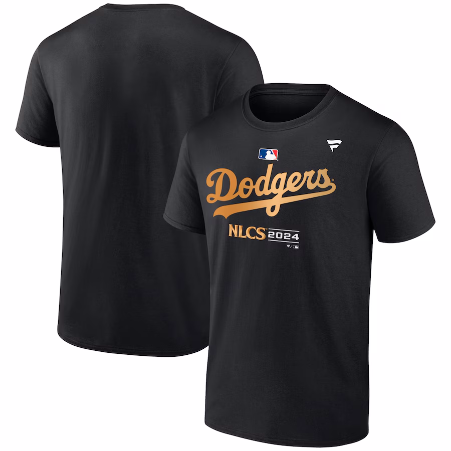 Men's Los Angeles Dodgers Fanatics Black 2024 National League Division Champions Locker Room T-Shirt メンズ ロサンゼルス・ドジャース ナショナル・リーグ 地区優勝(NLCS 進出) T-シャツ