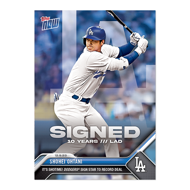 Shohei Ohtani - 2023 MLB TOPPS NOW®Topps JP Card OS-21 大谷翔平 ドジャース契約