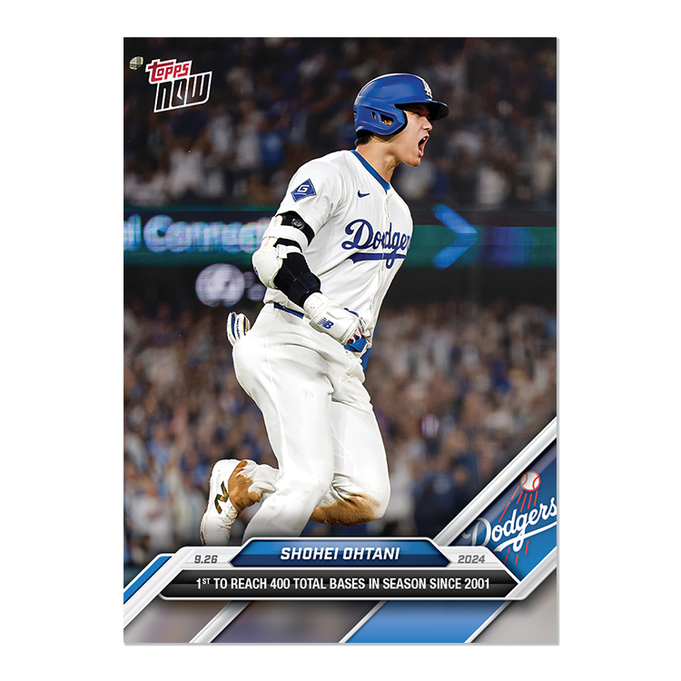 Shohei Ohtani - 2024 MLB Topps NOW® Card 763 大谷翔平 2001年以降初の400塁打