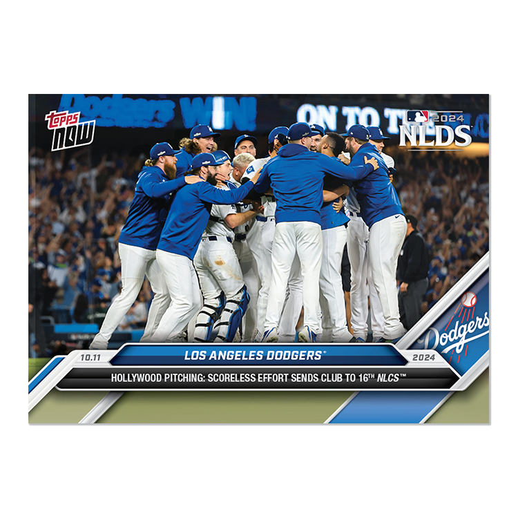 Los Angeles Dodgers - 2024 MLB Topps NOW® Card 827 ロサンゼルス・ドジャース NLDS 16度目の NLCS 進出決定