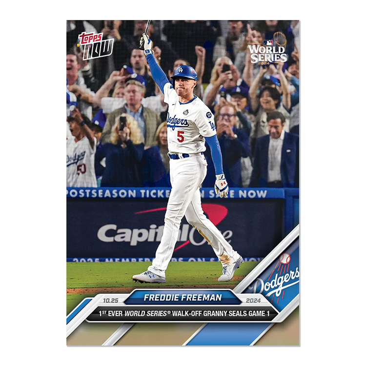 Freddie Freeman - 2024 MLB Topps NOW® Card 866 フレディ・フリーマン ワールド・シリーズ サヨナラ満塁ホームラン